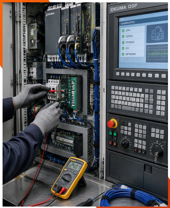 Ремонт систем ЧПУ Okuma OSP в Выборге